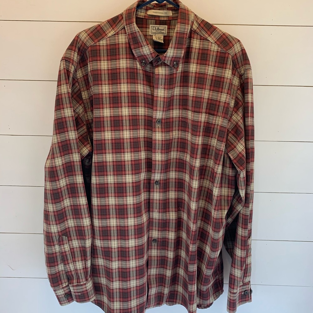 Men’s LLBean button down long sleeve.